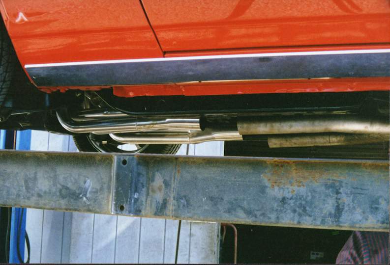 Before the exhaust was connected