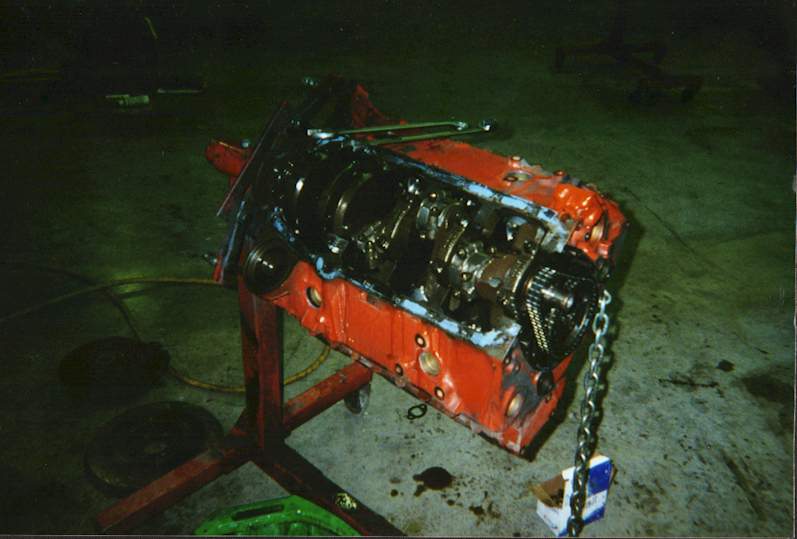 Close up of the old motor